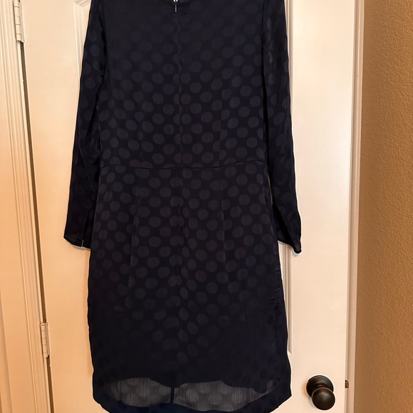 Ann Taylor navy long sleeve dress - Picture 2 of 3